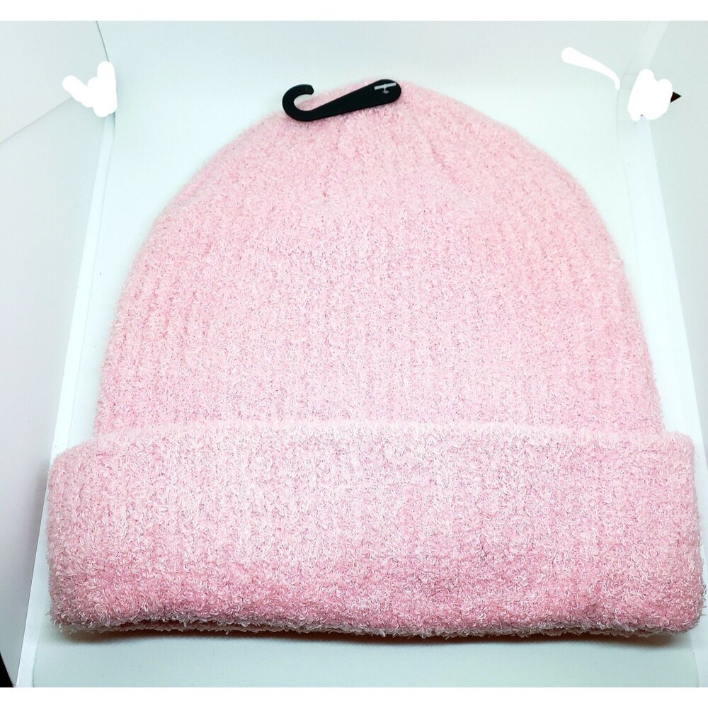 RELATIVITY Beanie Petal Pink One Size Ski Cap Pastel Womens Hat New with Tags - Picture 7 of 8